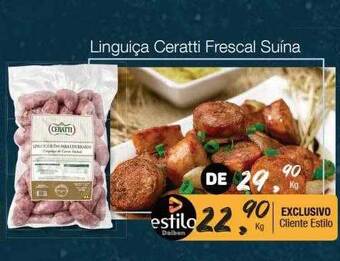 Supermercado Dalben Linguiça ceratti frescal suina oferta