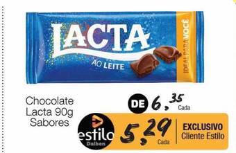 Supermercado Dalben Chocolate lacta sabores oferta