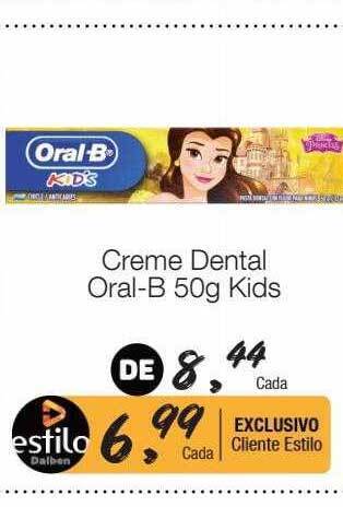 Supermercado Dalben Creme dental oral-b kids oferta