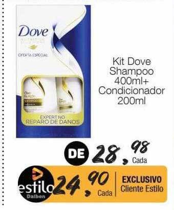 Supermercado Dalben Kit dove shampoo + condicionador oferta