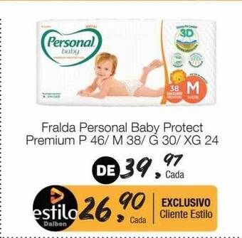 Supermercado Dalben Fralda personal baby protect premium oferta