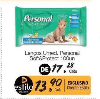 Supermercado Dalben Lenços umed. personal soft&protect oferta