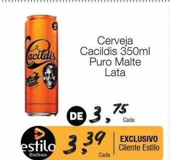 Supermercado Dalben Cerveja cacildis puro malte oferta