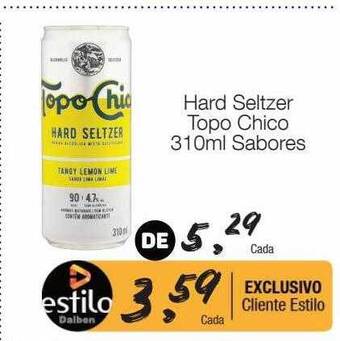 Supermercado Dalben Hard seltzer topo chico sabores oferta