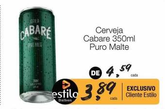 Supermercado Dalben Cerveja cabare puro malte oferta