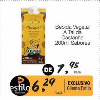 Supermercado Dalben Bebida vegetal a tal da castanha sabores oferta