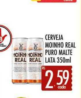 Supermercados Avenida Cerveja moinho real puro malte lata oferta