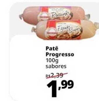 Supermercados Baklizi Patê progresso sabores oferta