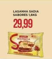 Apoio Mineiro Lasanha sadia sabores oferta