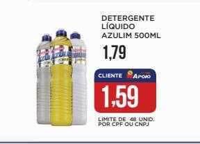 Apoio Mineiro Detergente líquido azulim oferta