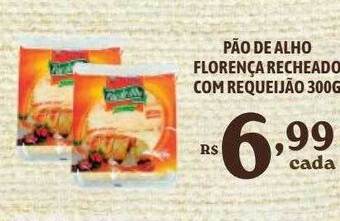 Bahamas Supermercados Pão de alho florença recheado com requeijão oferta