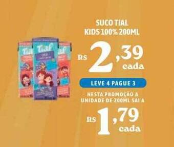 Bahamas Supermercados Suco tial kids 100% oferta