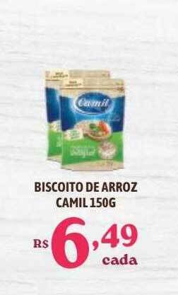 Bahamas Supermercados Biscoito de arroz camil oferta