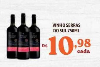 Bahamas Supermercados Vinho serras do sul oferta