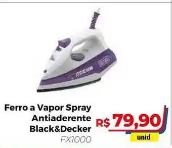 Hiper Moreira Ferro A Vapor Spray Antiaderente Black&decker FX1000 oferta