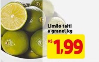 Mercado Extra Limao Taiti a granel 1kg oferta