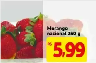 Mercado Extra Morango nacional 250g oferta