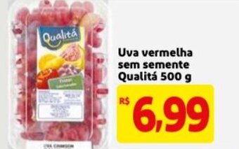 Mercado Extra Uva Vermelha sem semente Qualita 500g oferta