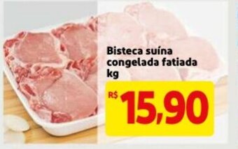 Mercado Extra Bisteca Suina congelada fatiada 1kg oferta