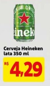 Mercado Extra Cerveja Heineken lata 350ml oferta
