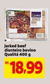 Mercado Extra Jerked Beef dianteiro bovino Qualita 400g oferta