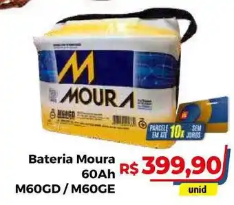Hiper Moreira Bateria Moura 60ah M60gc M60ge oferta