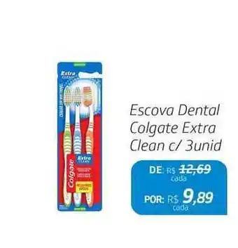 Drogal Escova Dental Colgate Extra Clean oferta