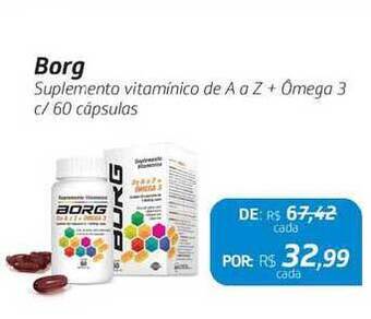 Drogal Borg Suplemento Vitaminico De A A Z + ômega 3 oferta