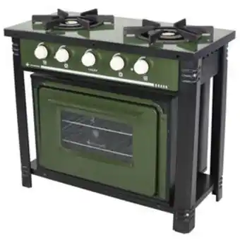 Lojas Certel Fogão industrial venâncio br2bf 2 bocas com forno gás glp verde oferta