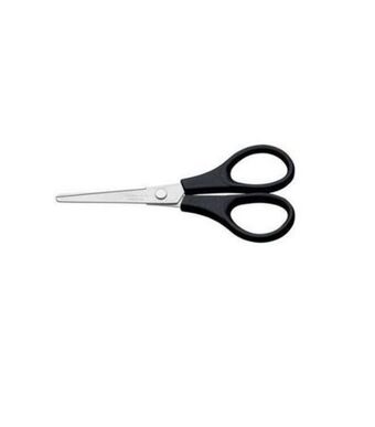 Tesoura escolar 4 tramontina inox preta 25900104