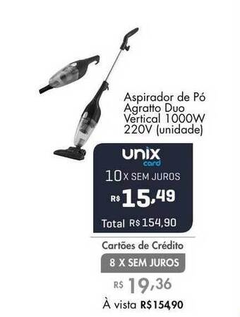Supermercados Imperatriz Aspirador De Pó Agratto Duo Vertical 1000w 220v oferta
