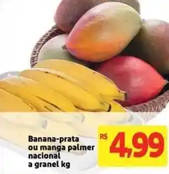 Extra Supermercado Banana prata ou Manga Palmer nacional a granel 1kg oferta