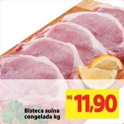 Extra Supermercado Bisteca Suina Congelada 1kg oferta