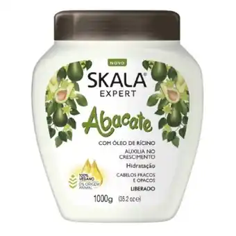 Nagumo Creme de hidratação skala expert condicionador abacate 100% vegano & 0% origem animal 1kg oferta