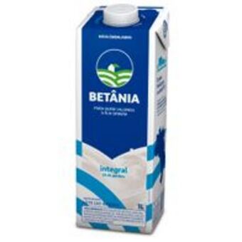 Leite longa vida betânia integral com tampa 1l