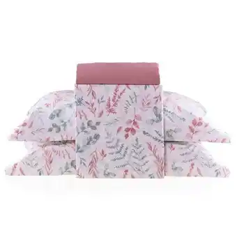 Lojas Havan Jogo de cama solteiro 3 peças percal 100%algodão buona fortuna - livia rosa oferta