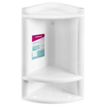 Cantoneira porta shampoo branca 1012-2primafer