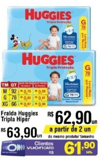 Fort Atacadista Fralda Huggies Tripla Hiper oferta