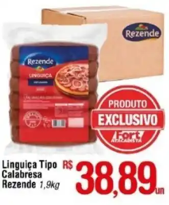 Fort Atacadista Linguica tipo calabresa Rezende 1.9kg oferta