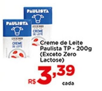 Creme de leite Paulista tp 200g