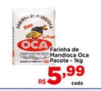Shibata Supermercados farinha de Mandioca Oca Pacote 1kg oferta