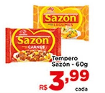 Shibata Supermercados Tempero Sazon 60g oferta