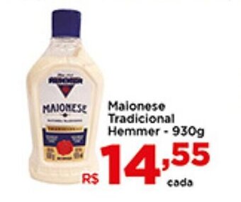 Shibata Supermercados Maionese Tradicional Hemmer 930g oferta