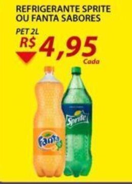 Assaí Atacadista Refrigerante Sprite ou Fanta sabores pet 2L oferta