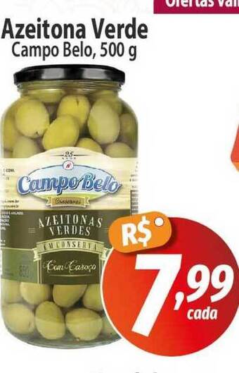 Azeitona Verde Campo Belo 500g