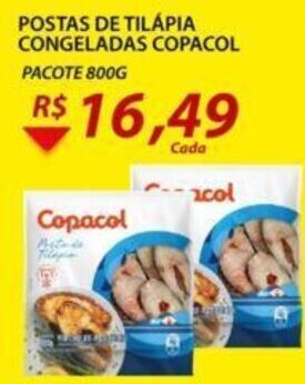 Assaí Atacadista Postas de Tilapia congeladas Copacol 800g oferta