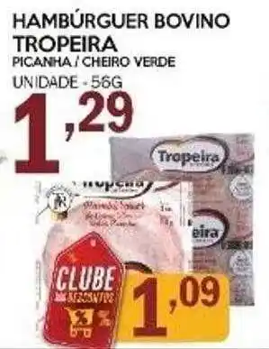 Hambúrguer bovino tropeira