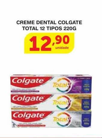 Creme dental colgate total 12