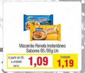Spani Atacadista Macarrão renata instantâneo sabores oferta