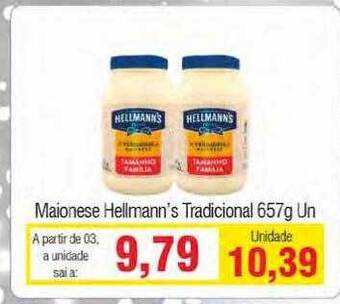 Spani Atacadista Maionese hellmann's tradicional oferta